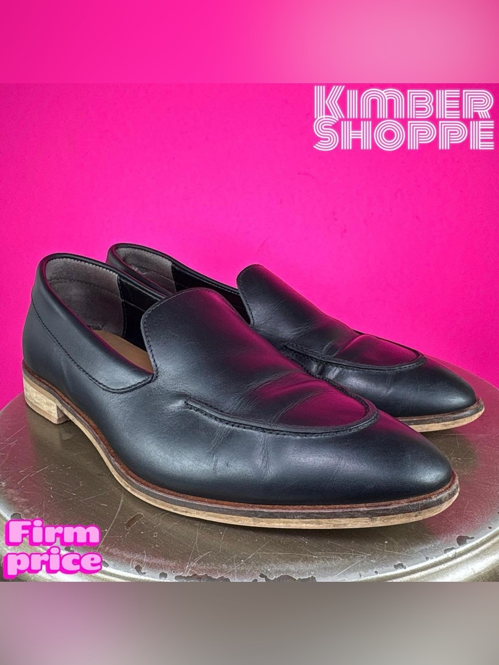 Everlane The Modern Black Leather Loafer US 6.5 EU 37